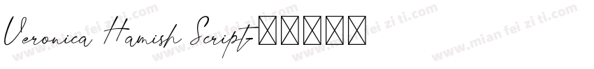 Veronica Hamish Script字体转换